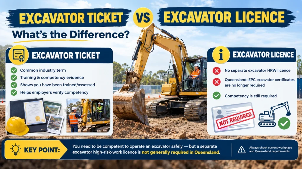 Excavator Ticket vs Excavator Licence What's the Difference in Australia